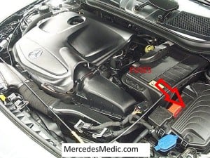 CLA Fuses in Engine Compartment 