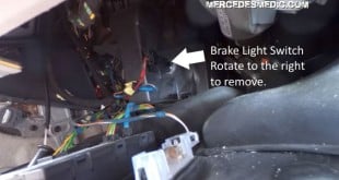 Rotate brake light switch to the right to remove it