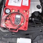 mercedes fuel pressure test kit gauage