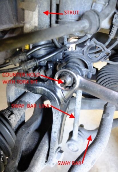 disconnect stabilizer bar link