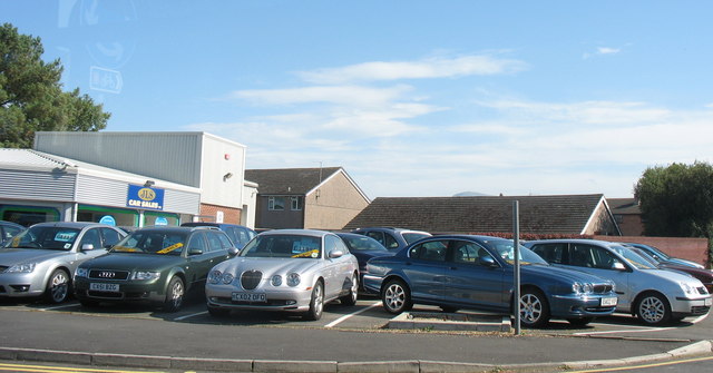 File:JLS Car Sales Lot at Penrhos Garnedd - geograph.org.uk - 236489.jpg