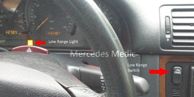 low range light flashing blink problem ml320 w163 mercedes benz