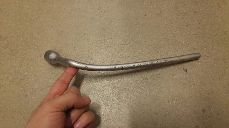 Mercedes lug nut wrench bent