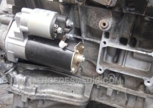 mercedes benz starter replacement change 01