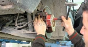 remove the brake retaining pin