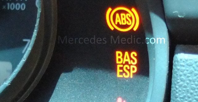 Mercedes ESP light on problem e s c ml class