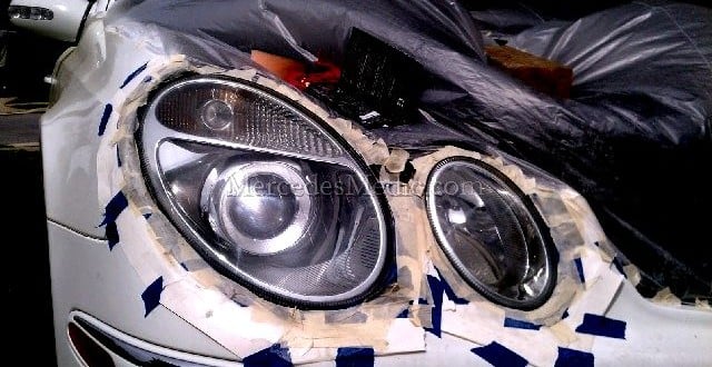 final results-restored mercedes benz class headlights