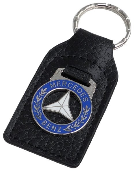 mercedes leather key ring