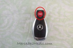 mercedes round chrome key