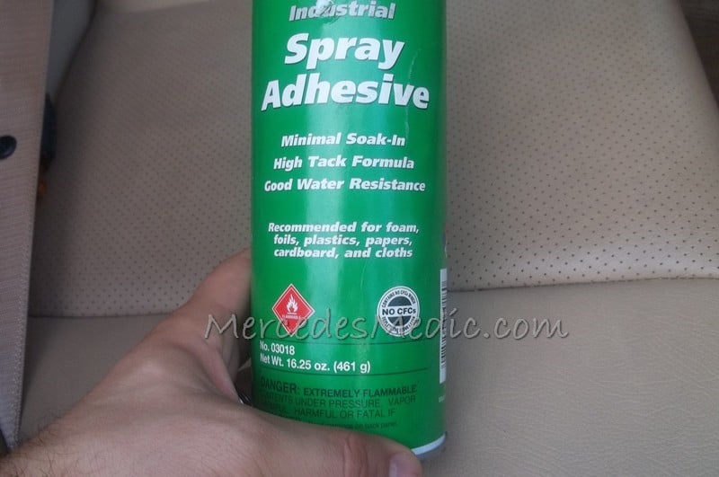 Spray adhesive for fixing the headliner. The 3M product works best. 