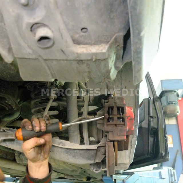 remove the brake retaining pin