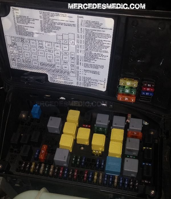 w163 fuse box 1998 1999 2000 2001 2002 2003 2004 2005