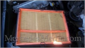 w163 ml class intake air filter