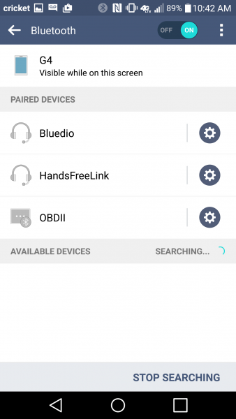 search for bluetooth device